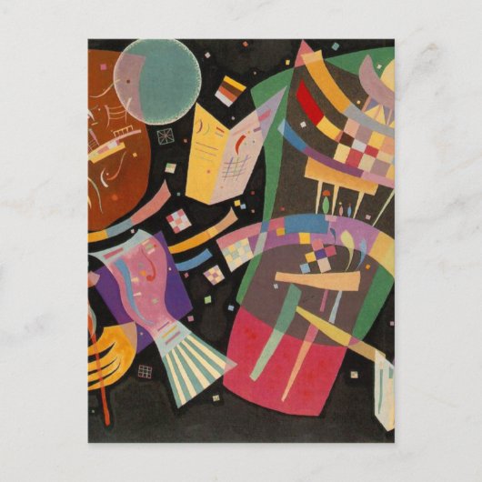 Carte Postale Composition Kandinsky 10 Peinture Abstraite (Devant)