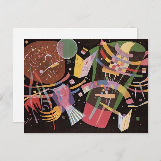 Carte Postale Composition Kandinsky X (Devant / Derrière)