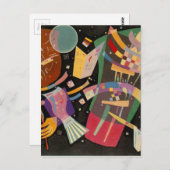 Carte Postale Composition Kandinsky X Oeuvre Abstraite (Devant / Derrière)