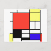 Carte Postale Composition, Mondriaan (Devant)
