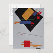 Carte Postale Composition suprématiste, 1915 (Devant / Derrière)