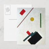 Carte Postale Composition suprématiste, 1915 (Devant / Derrière)