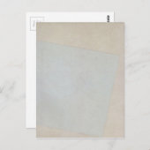 Carte Postale Composition suprématiste : Blanc sur blanc par Kaz (Devant / Derrière)