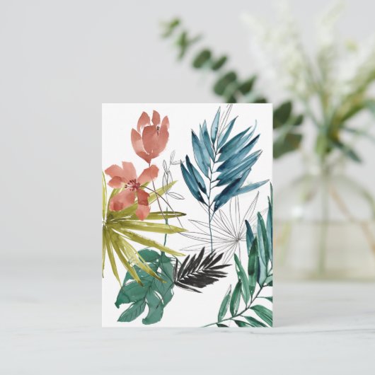 Carte Postale Composition tropicale (Debout devant)
