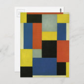 Carte Postale Composition XX par Theo van Doesburg (Devant / Derrière)