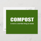 Carte Postale Compost : Une croûte est une chose terrible à gasp (Devant / Derrière)