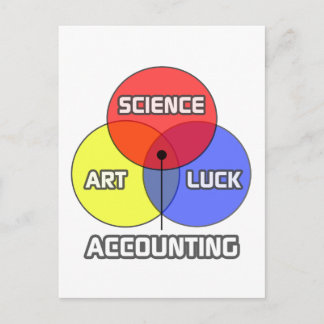 Carte Postale Comptabilité .. Science Art Luck