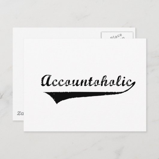 Carte Postale Comptable (Devant / Derrière)