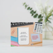 Carte postale comptable (Debout devant)