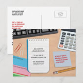 Carte postale comptable (Devant / Derrière)