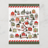 Carte Postale Compte à rebours de Noël Calendrier de l'Avent (Devant)