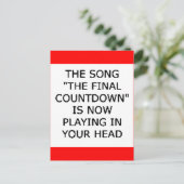Carte Postale compte à rebours final de la chanson maintenant jo (Debout devant)