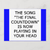 Carte Postale compte à rebours final de la chanson maintenant jo (Devant)
