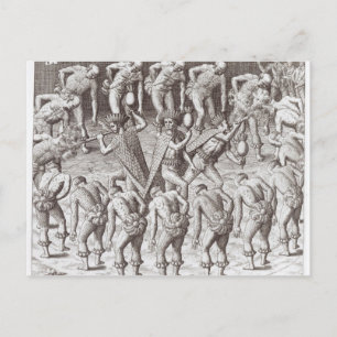 Carte Postale Compte de Johannes Lerii des Indiens Caraibe