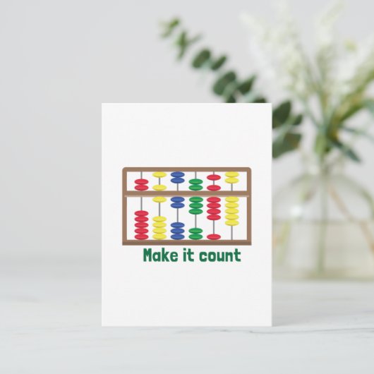 Carte Postale Compter (Debout devant)