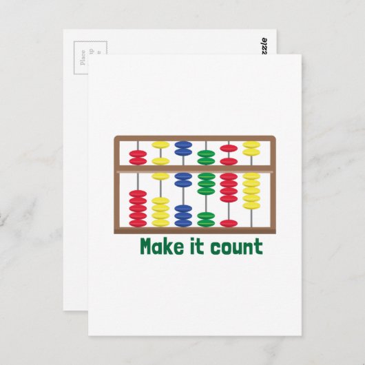 Carte Postale Compter (Devant / Derrière)