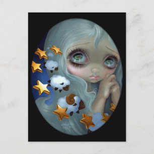 Carte postale "Compter les moutons"