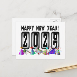 Carte Postale Compteur kilométrique Bonne Année 2027
