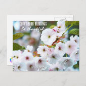 Carte Postale Comptez vos bénédictions (Devant / Derrière)