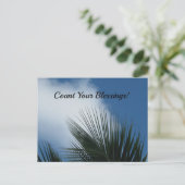 Carte Postale Comptez vos bénédictions (Debout devant)