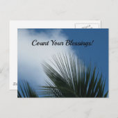 Carte Postale Comptez vos bénédictions (Devant / Derrière)