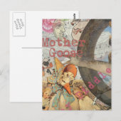 Carte Postale Comptine de Mère l'Oie Conte de Fées (Devant / Derrière)