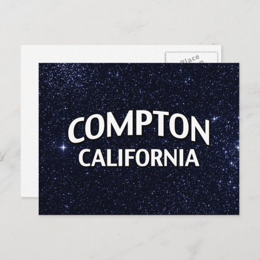 Carte Postale Compton Californie (Devant / Derrière)