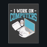 Carte Postale Computer Science Cat Gaming Nerd Kitten Programmat<br><div class="desc">Parfait Gamer et ordinateur cadeau Nerd. Idéal pour tous les informaticiens. Un cadeau Amoureux des chats de programmeur mignon pour un Nerd de jeu et un travailleur de bureau.</div>