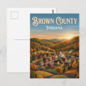 Carte Postale Comté de Brown USA (Devant / Derrière)