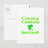 Carte Postale Comté de Carlow, Irlande (Devant / Derrière)