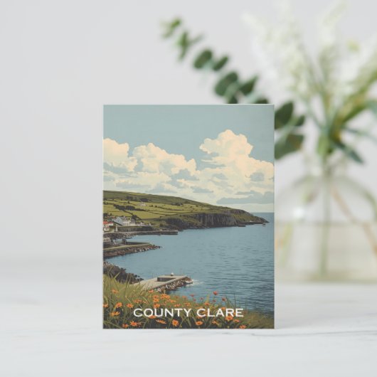 Carte Postale Comté de Clare Irlande (Debout devant)