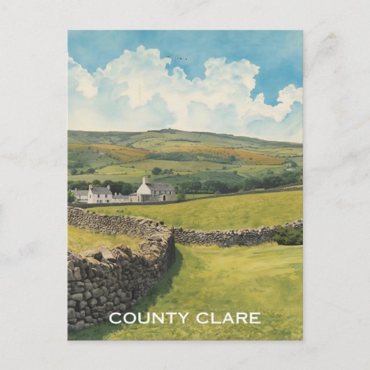 Carte Postale Comté de Clare Irlande (Devant)