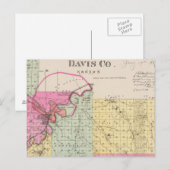 Carte Postale Comté de Davis, Kansas (Devant / Derrière)