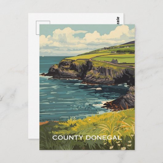 Carte Postale Comté de Donegal Irlande (Devant / Derrière)