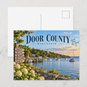 Carte Postale Comté de Door Wisconsin (Devant / Derrière)