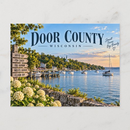 Carte Postale Comté de Door Wisconsin (Devant)