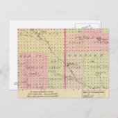 Carte Postale Comté de Garfield et Wheeler, Nebraska (Devant / Derrière)