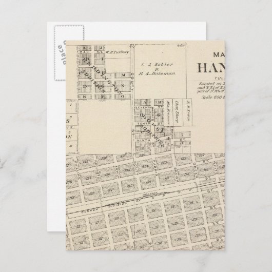 Carte Postale Comté de Hanford, Tulare (Devant / Derrière)