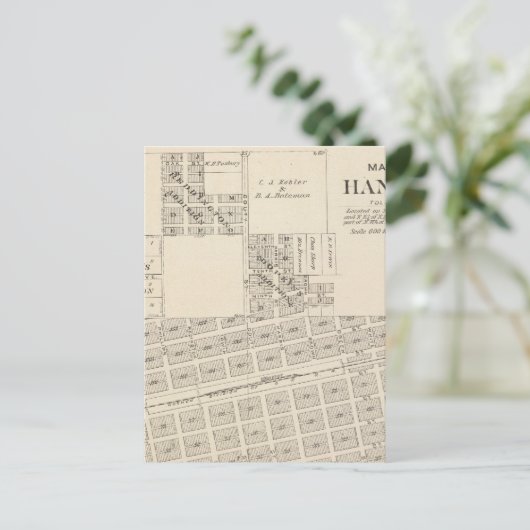 Carte Postale Comté de Hanford, Tulare (Debout devant)