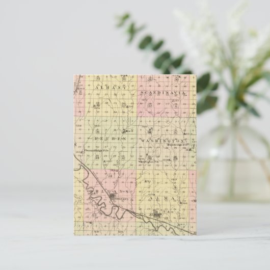 Carte Postale Comté de Harlan, Nebraska (Debout devant)