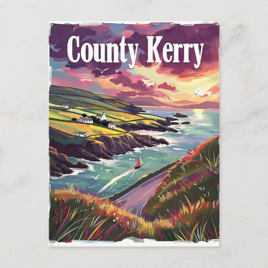 Carte Postale Comté de Kerry Irlande (Devant)