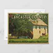Carte Postale Comté de Lancaster en Pennsylvanie (Devant / Derrière)