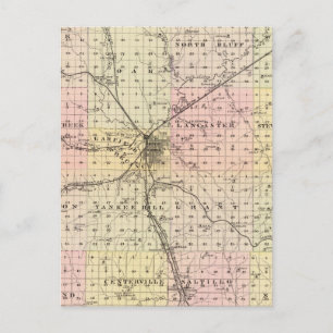 Carte Postale Comté de Lancaster, Nebraska