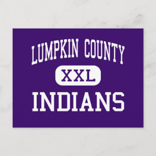 Carte Postale Comté de Lumpkin - Indiens - Haut - Dahlonega