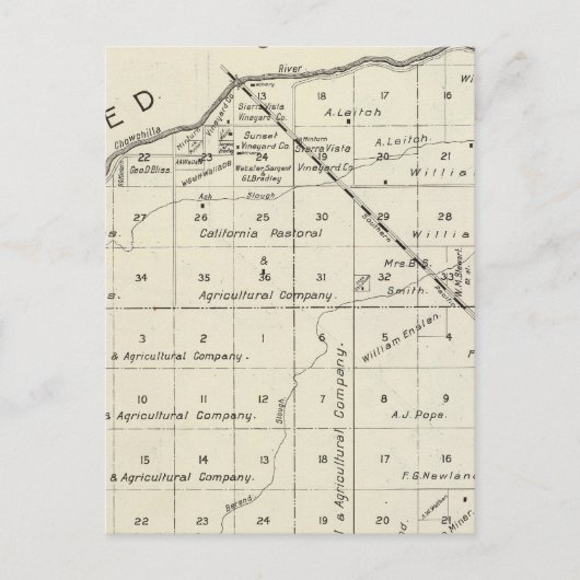 Carte Postale Comté de Madera, Californie 2 (Devant)