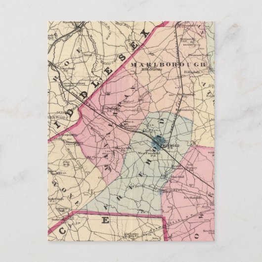 Carte Postale Comté de Monmouth, NJ (Devant)