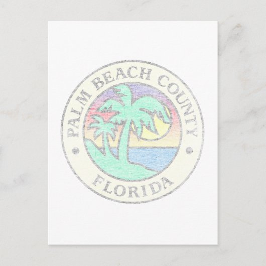 Carte Postale Comté de Palm Beach (Devant)