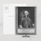Carte Postale Comte de Saint Germain, célèbre alchimiste, 1783 (Devant / Derrière)