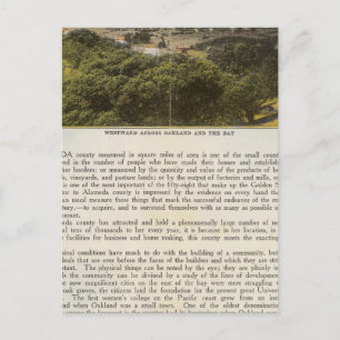 Carte Postale Comté de Verso Alameda, Oakland et Bay