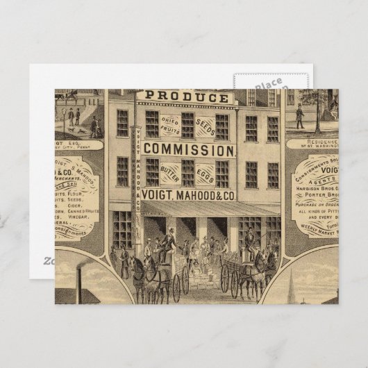 Carte Postale Comté de Westmoreland, Pennsylvanie (Devant / Derrière)